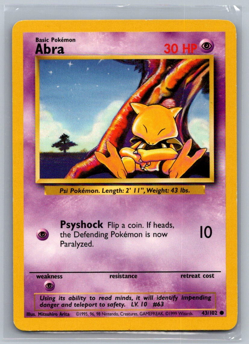 Abra Common 043/102 Base Set LP