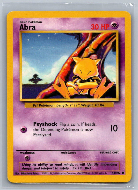 Abra Common 043/102 Base Set LP