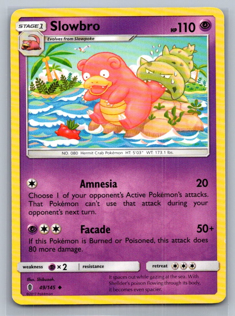 Slowbro Uncommon 49/145 SM - Guardians Rising LP