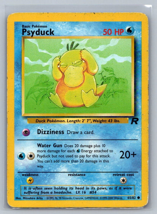 Psyduck Unlimited Common 65/82 Team Rocket LP