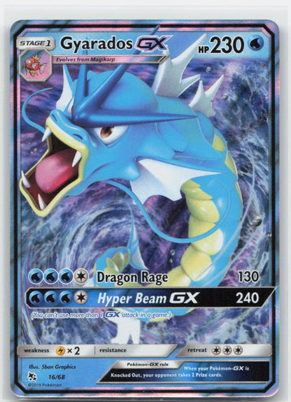 Gyarados GX Holo Ultra Rare 16/68 Hidden Fates NM