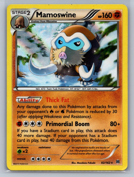 Mamoswine Holo Rare 82/162 XY - BREAKthrough LP