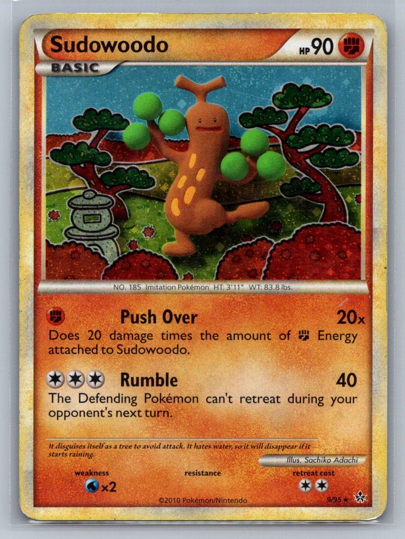 Sudowoodo Holo Holo Rare 9/95 Unleashed MP