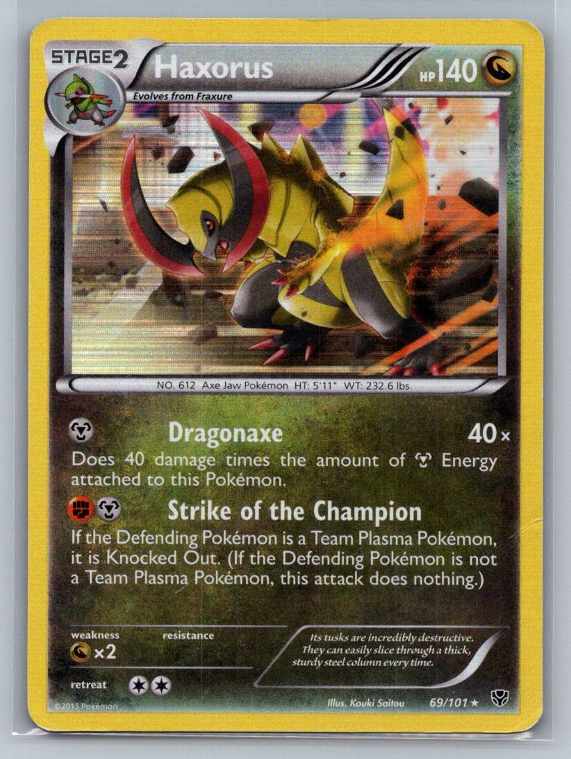 Haxorus Holo Holo Rare 69/101 Plasma Blast MP