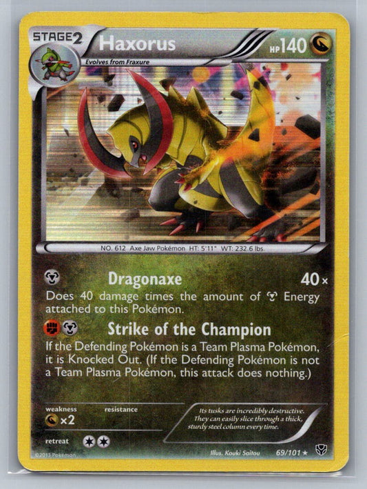 Haxorus Holo Holo Rare 69/101 Plasma Blast MP