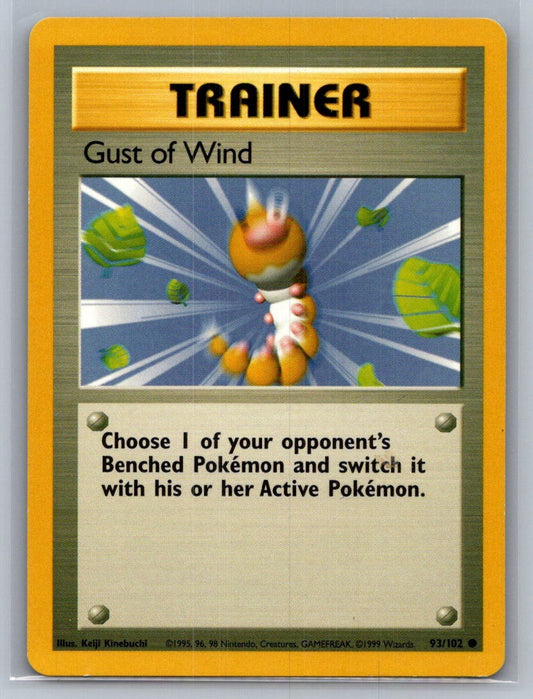 Gust of Wind Normal 093/102 Base Set LP