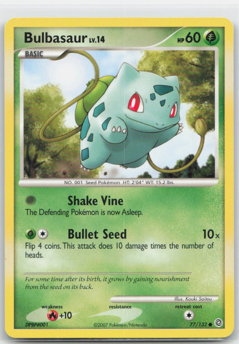 Bulbasaur Normal Common 77/132 Secret Wonders NM
