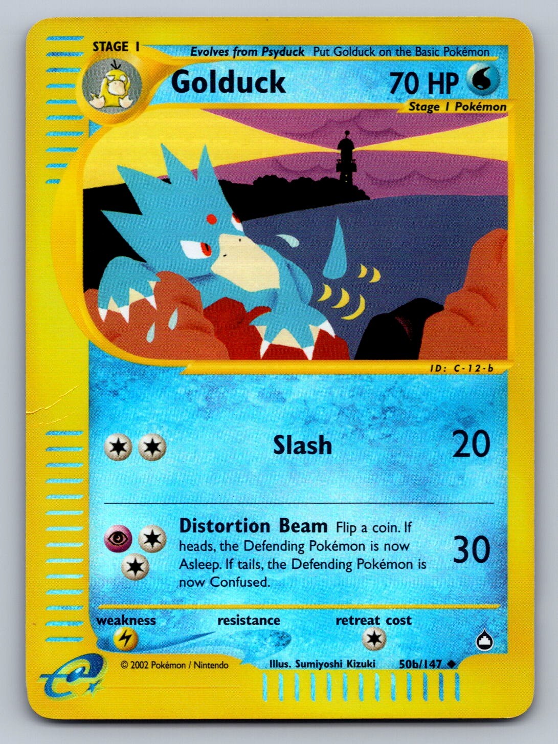 Golduck (50b) Reverse Holo Uncommon 050b/147 Aquapolis NM