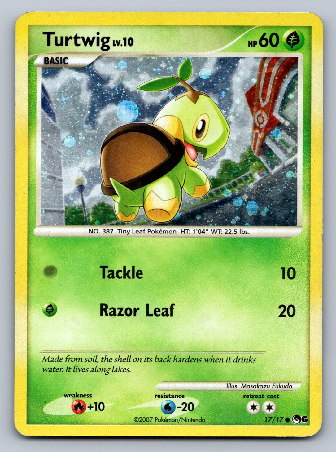 Turtwig 017/017 Grass Holo POP Series 6 LP