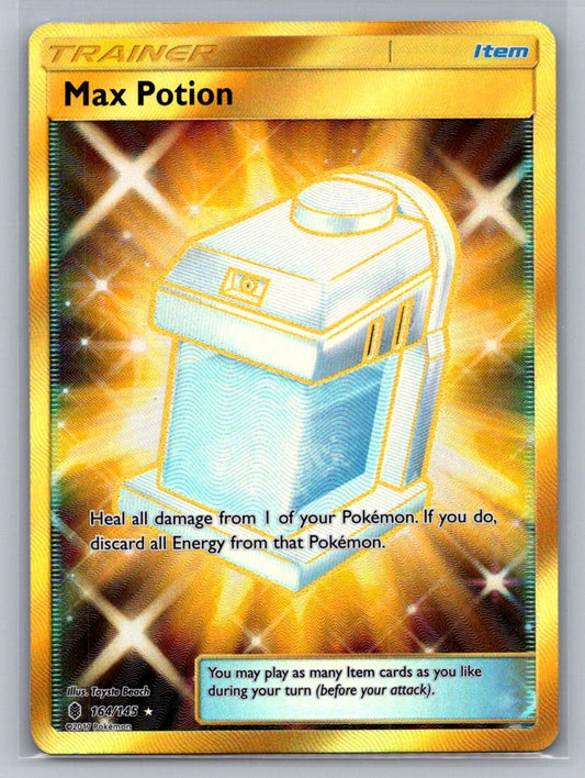 Max Potion (Secret) Holo Secret Rare 164/145 SM - Guardians Rising NM