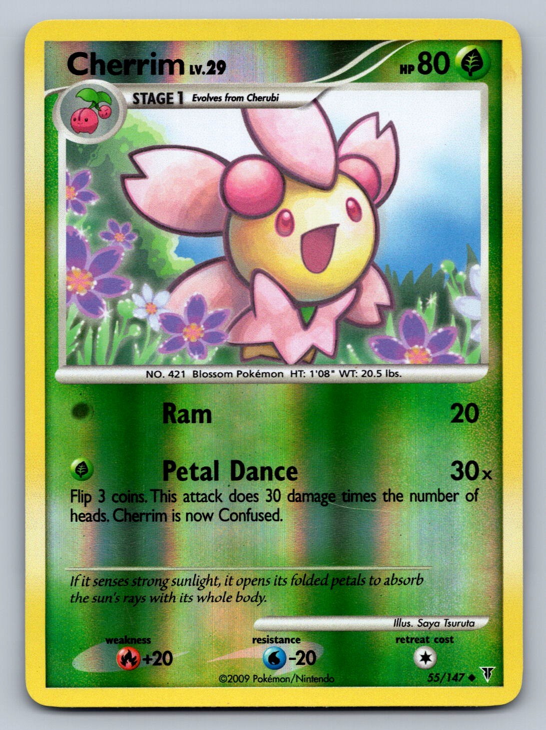 Cherrim Reverse Holo Uncommon 55 Supreme Victors NM