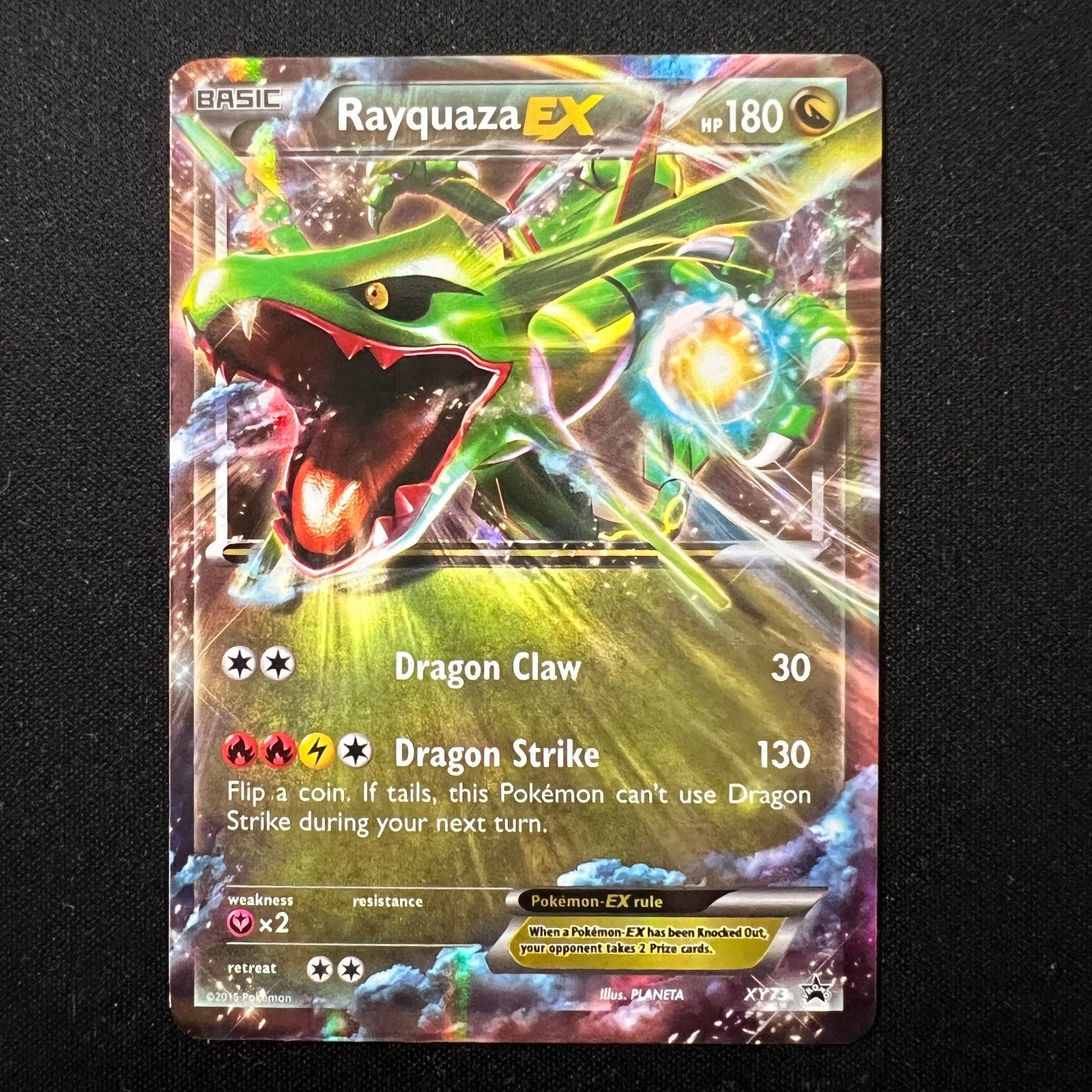 Rayquaza EX XY73 XY Black Star Promo Holo Pokemon Card LP