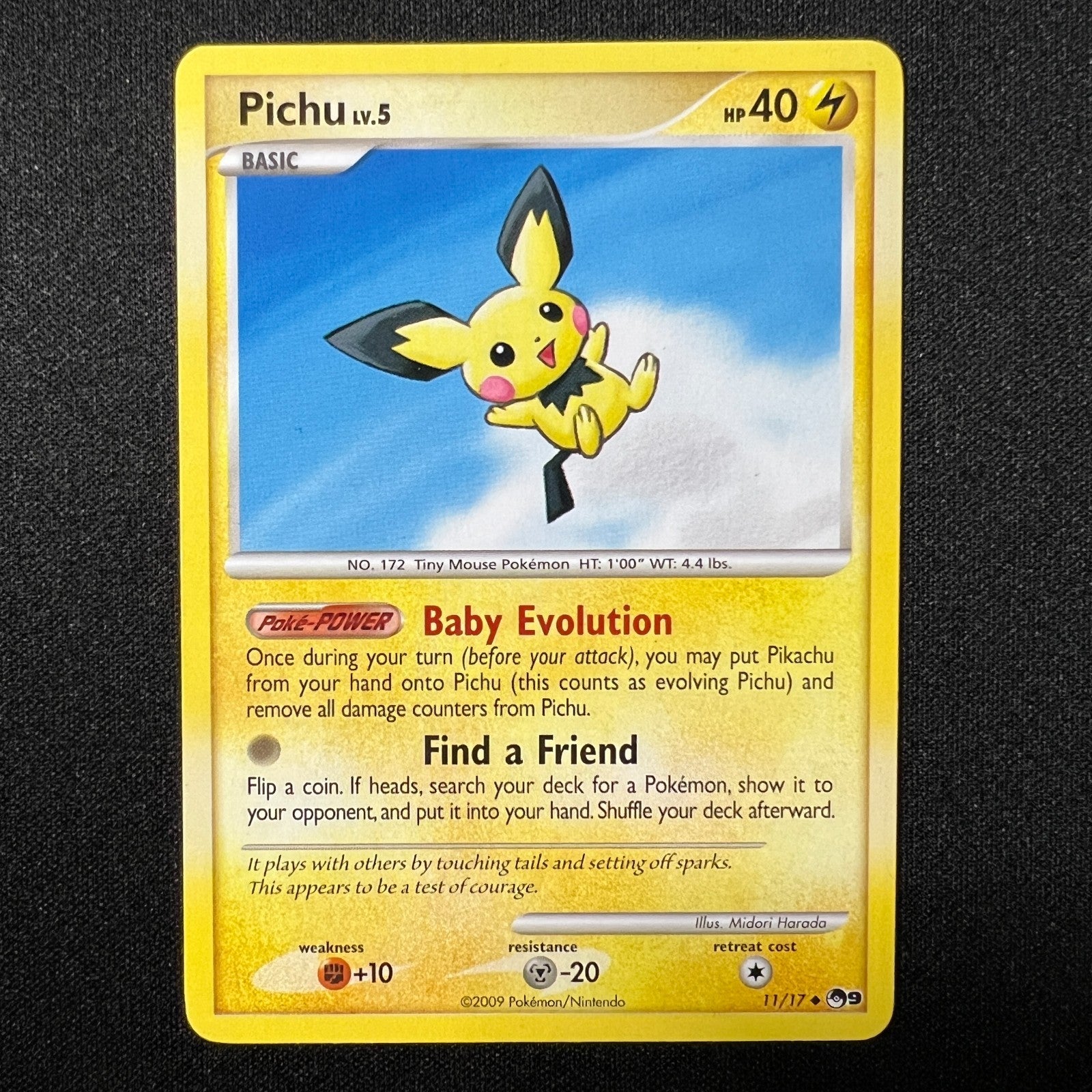 Pichu - POP Series 9 11/17 Uncommon Non-Holo Pokemon Cards TCG - LP