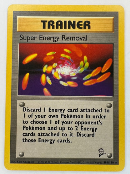 Pokemon - Base Set 2 Super Energy Removal 108/130 Vintage Rare LP
