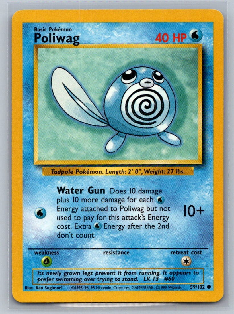 Poliwag Common 059/102 Base Set LP