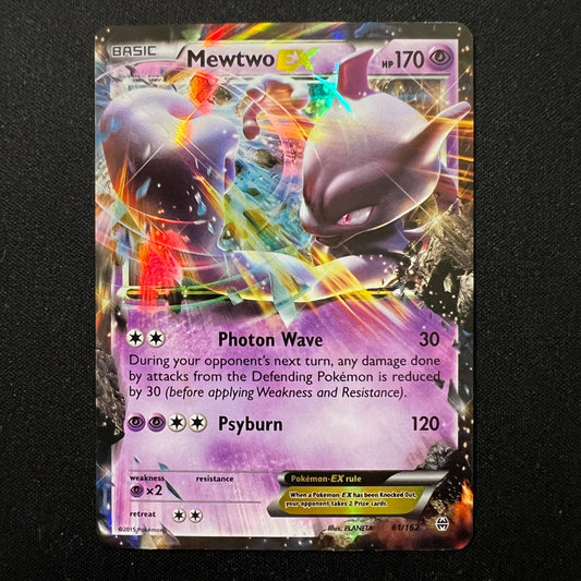 Mewtwo EX - 61/162 - Pokemon Cards Breakthrough XY Ultra Rare Card LP+
