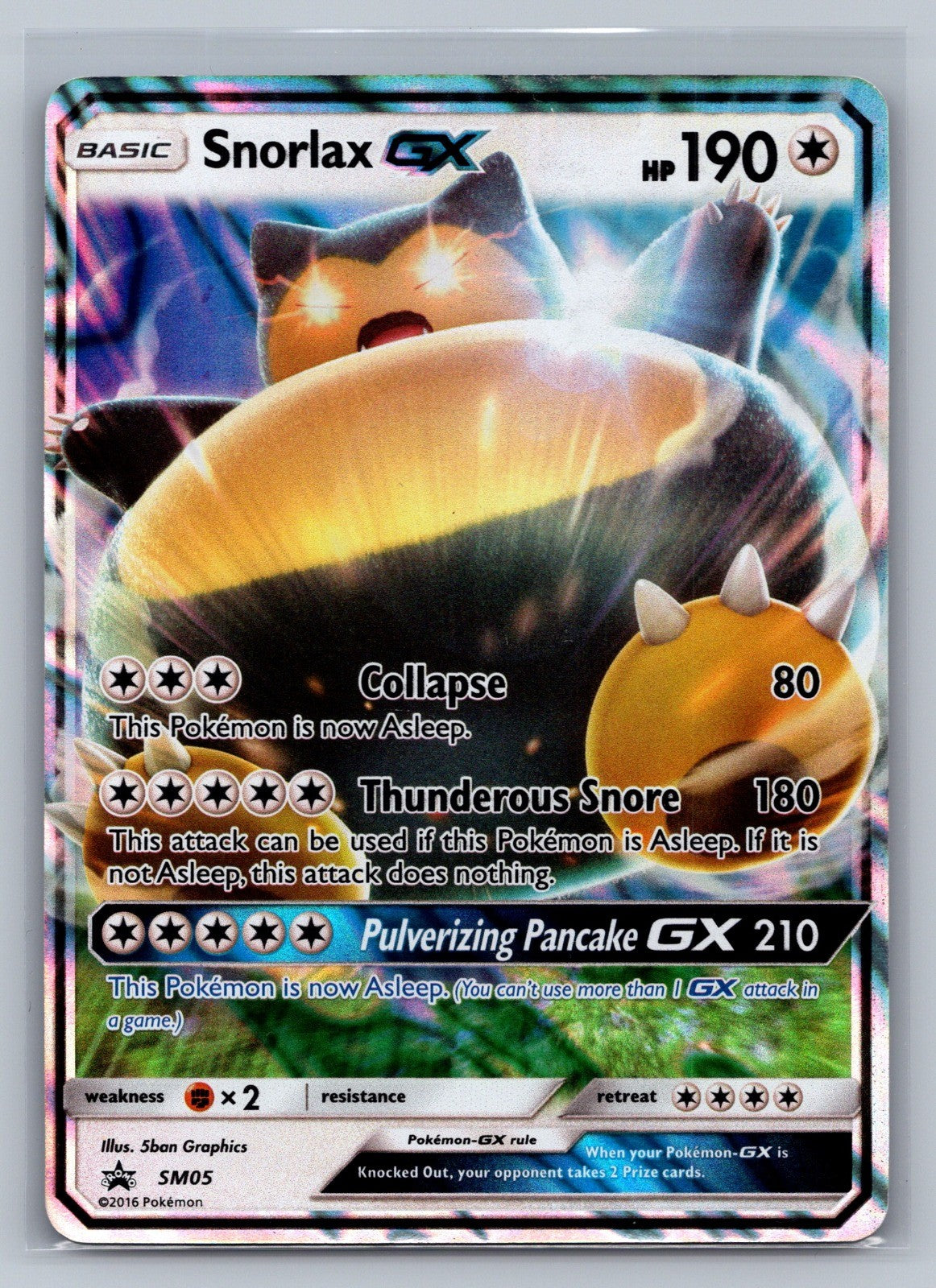 Snorlax GX Holo Promo SM05 SM Promos NM