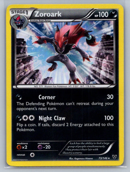 Zoroark Holo Holo Rare 73/146 XY Base Set LP