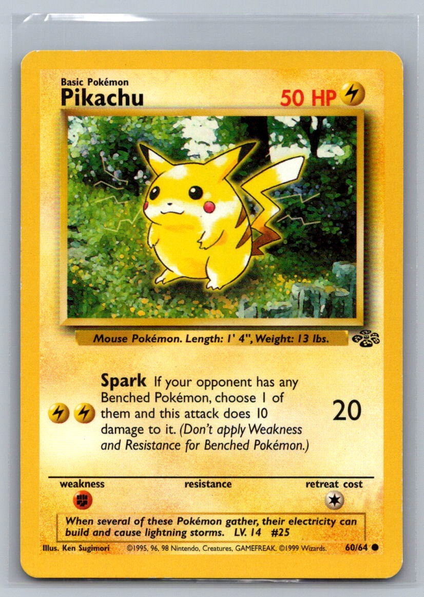 Pikachu Unlimited Common 60/64 Jungle LP