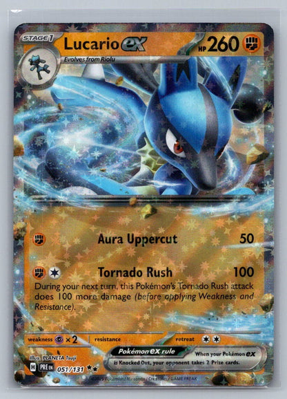 Lucario ex Holo Double Rare 051/131 SV: Prismatic Evolutions NM