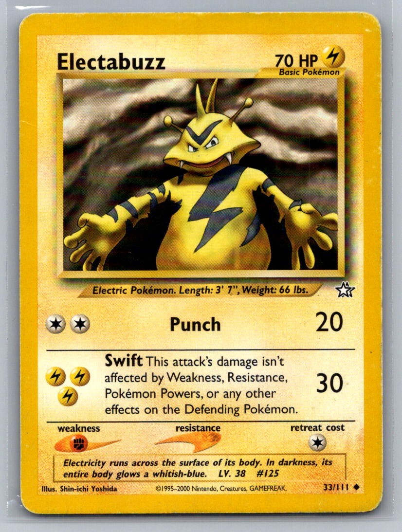 Electabuzz Unlimited Uncommon 033/111 Neo Genesis LP
