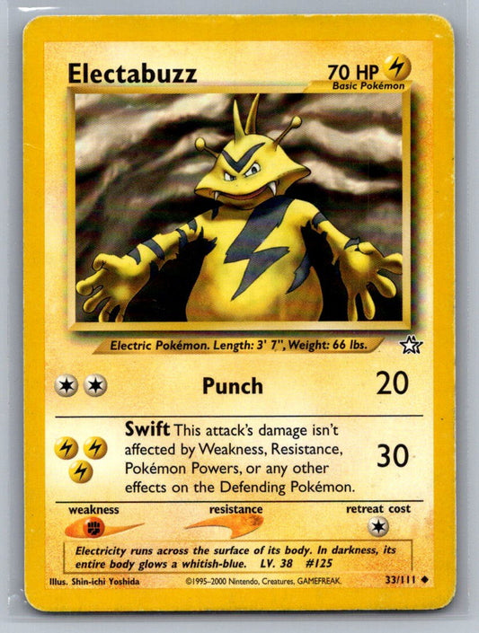 Electabuzz Unlimited Uncommon 033/111 Neo Genesis LP