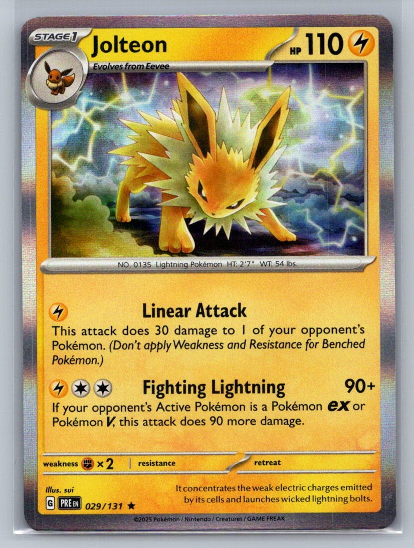 Jolteon Holo Rare 029/131 SV: Prismatic Evolutions NM