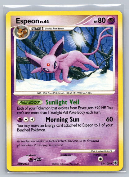 Espeon Rare 18/100 Majestic Dawn LP