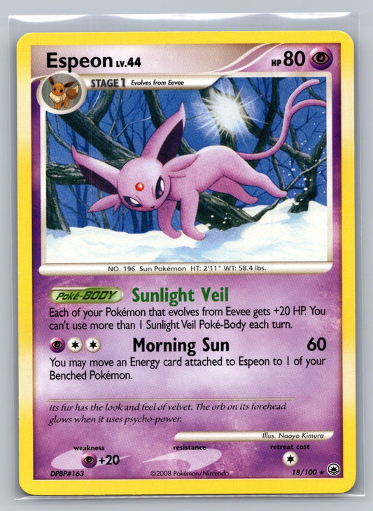 Espeon Rare 18/100 Majestic Dawn LP