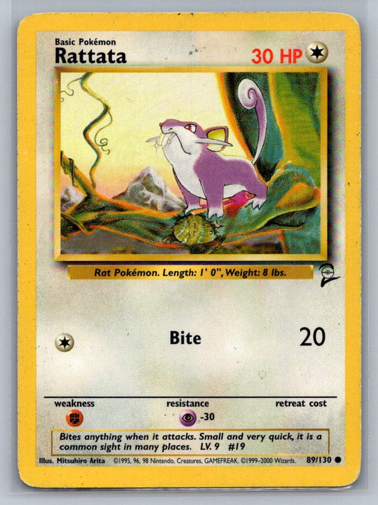 Rattata Common 089/130 Base Set 2 LP