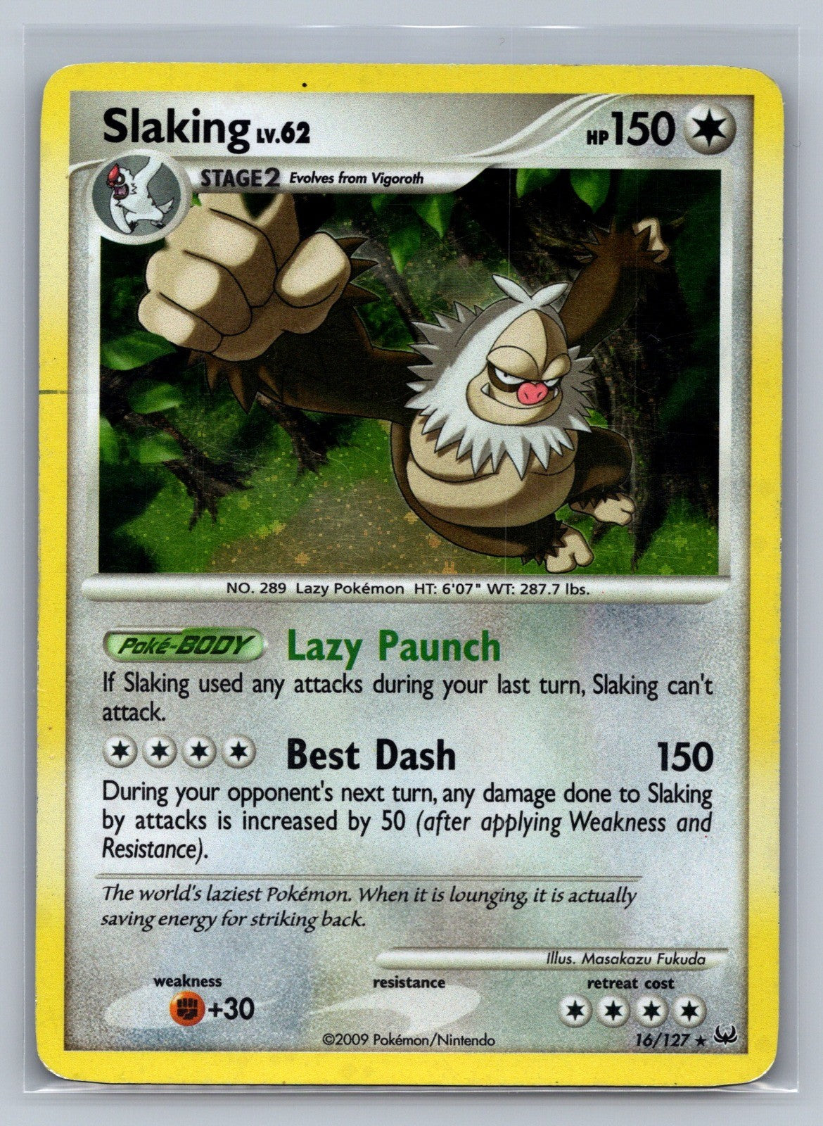 Slaking Holo Rare 16/127 Platinum LP