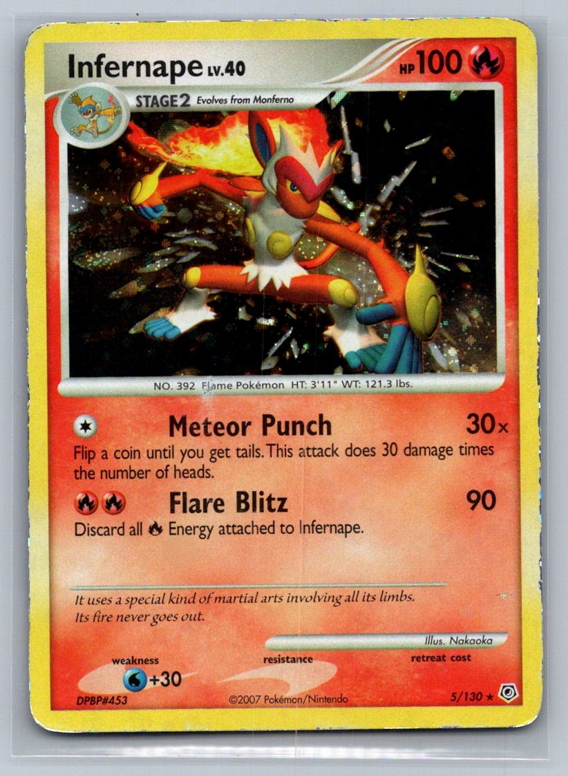 Infernape Holofoil 5/130 Diamond and Pearl MP