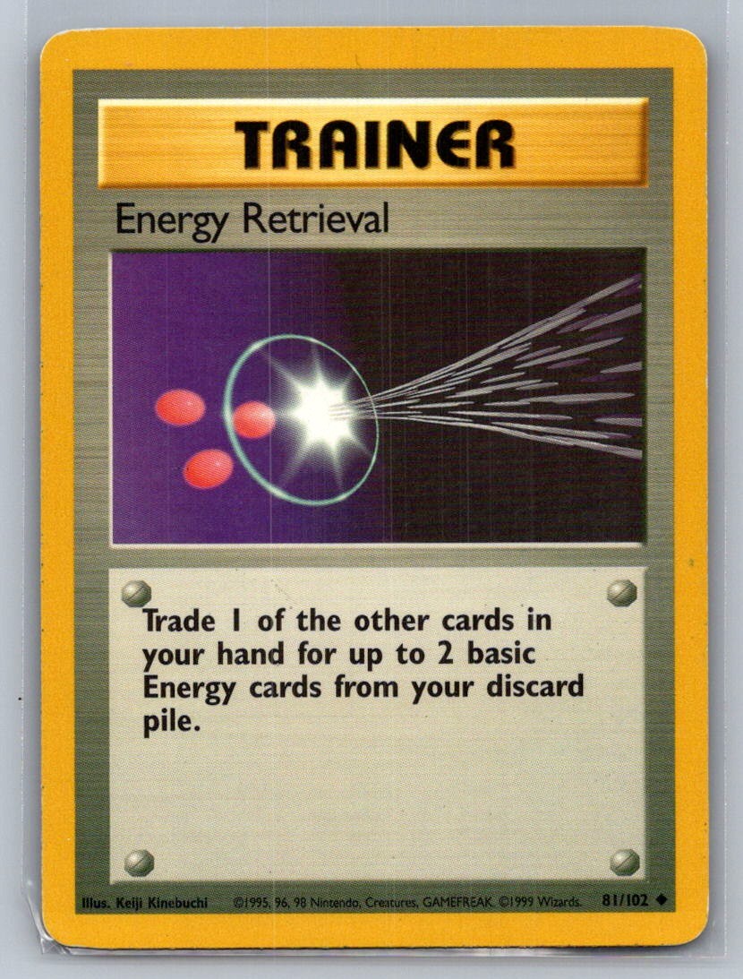 Energy Retrieval Normal 081/102 Base Set LP