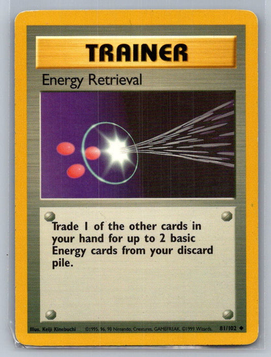 Energy Retrieval Normal 081/102 Base Set LP