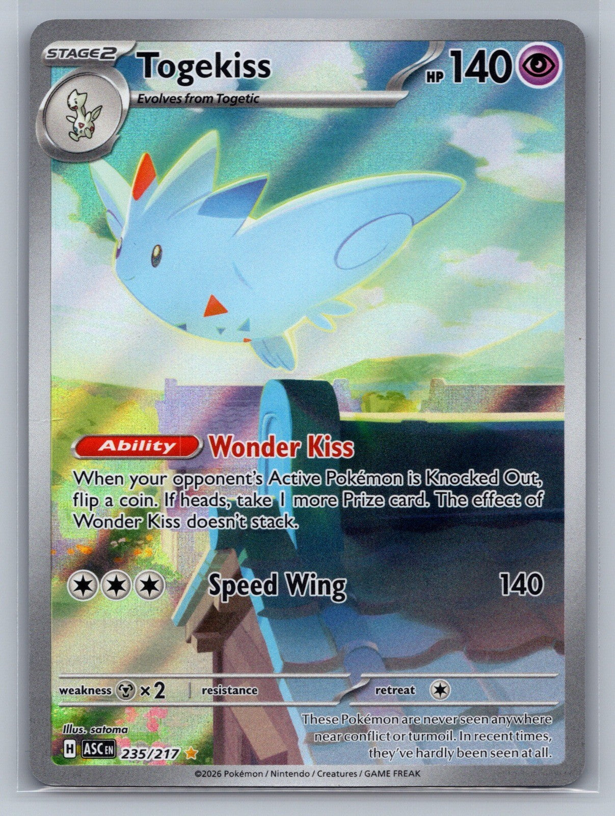 Togekiss Holo Illustration Rare 235/217 ME: Ascended Heroes NM