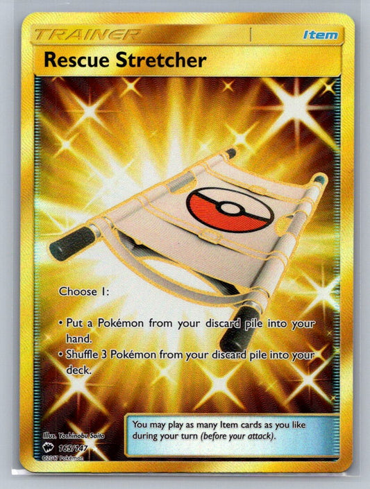 Rescue Stretcher (Secret) Holo Secret Rare 165/147 SM - Burning Shadows NM
