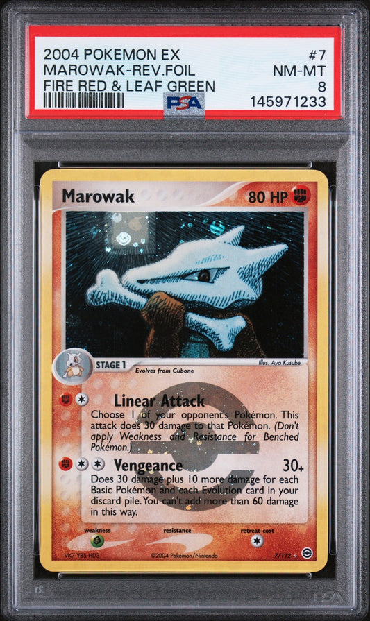 Marowak Reverse Holo 7 Pokemon Ex Fire Red & Leaf Green NM PSA 8