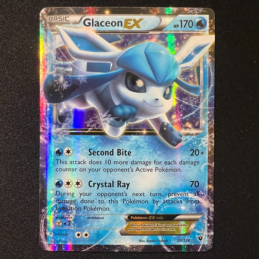 Glaceon EX 20/124 – Fates Collide Ultra Rare Holo Pokemon Cards TCG LP