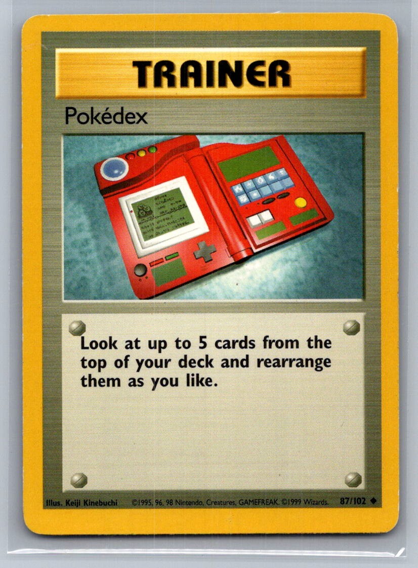 Pokedex Uncommon 087/102 Base Set LP
