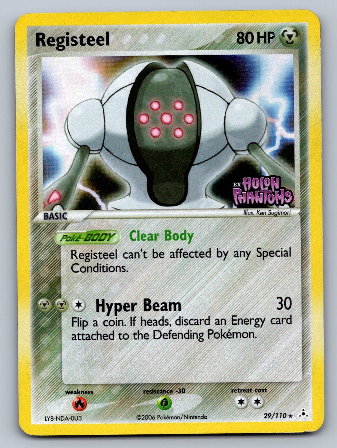 Registeel Reverse Holo Rare 29/110 Holon Phantoms NM