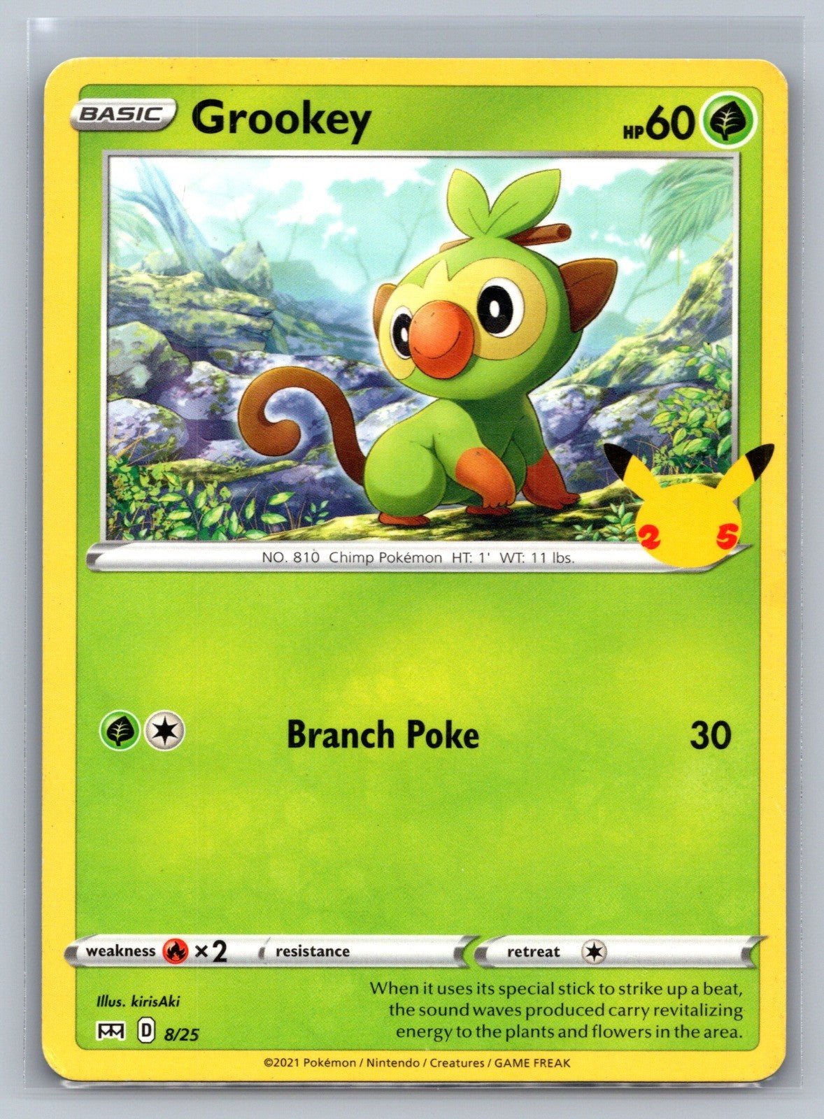 Grookey - 8/25 Promo 008/025 McDonald's 25th Anniversary Promos LP