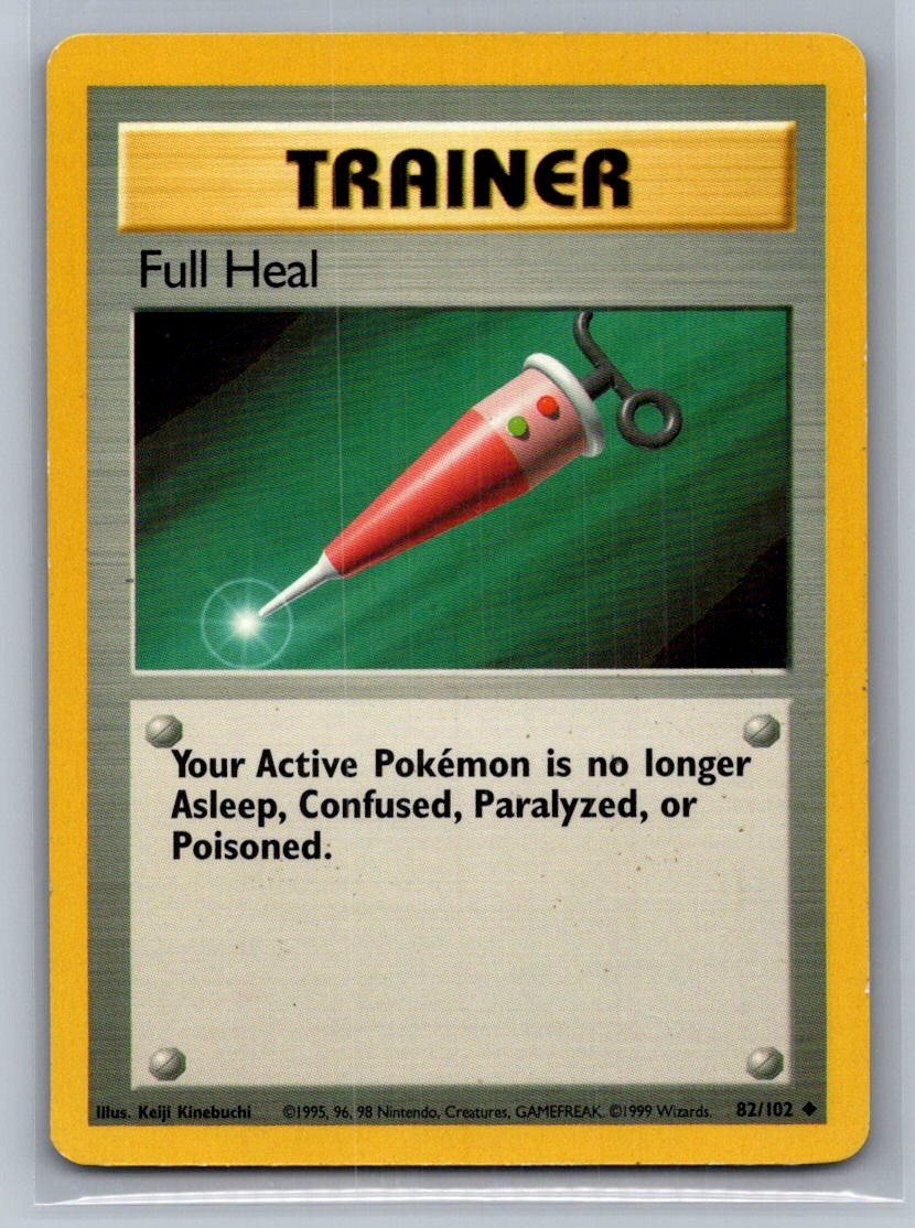 Full Heal Uncommon 082/102 Base Set LP