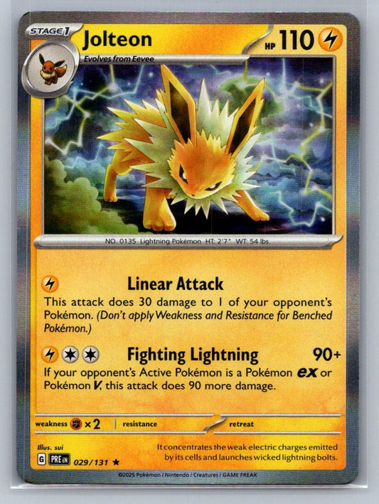 Jolteon Holofoil 029/131 SV: Prismatic Evolutions NM