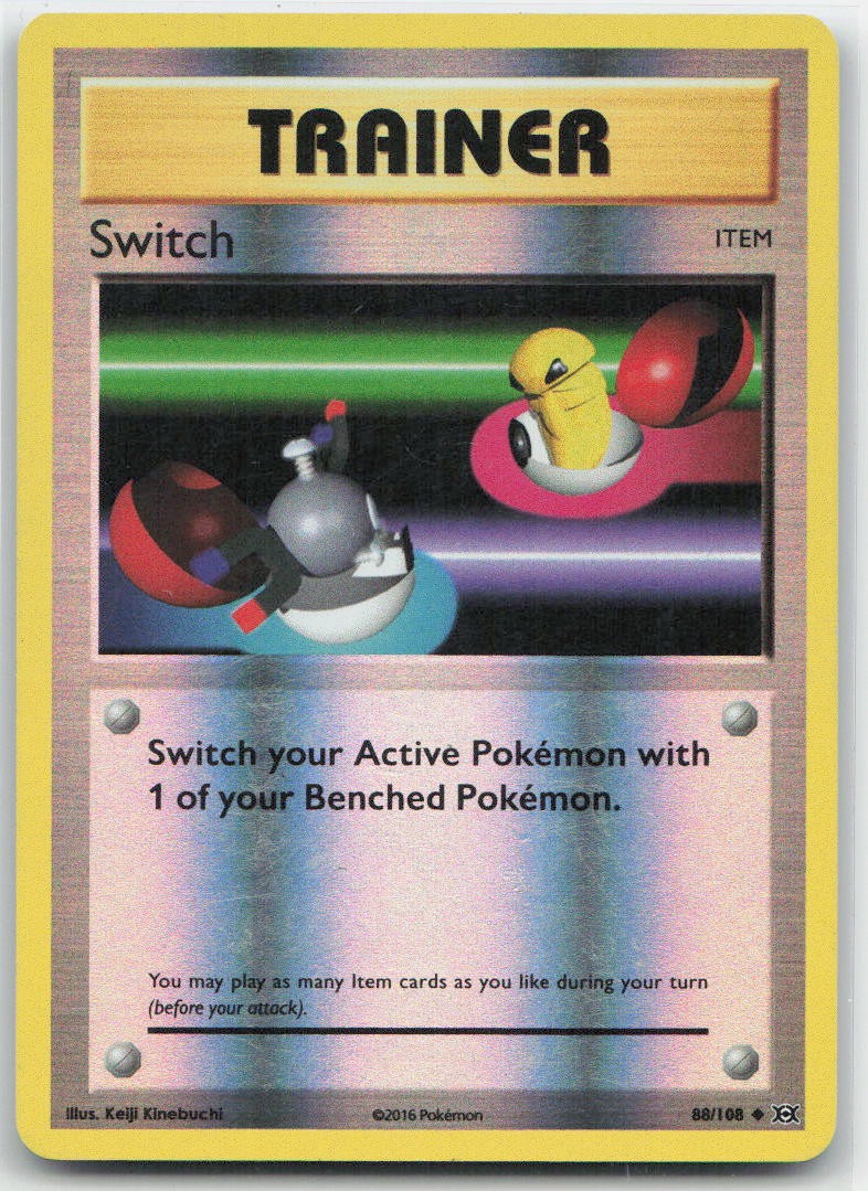 Switch Reverse Holo Uncommon 88/108 XY - Evolutions LP