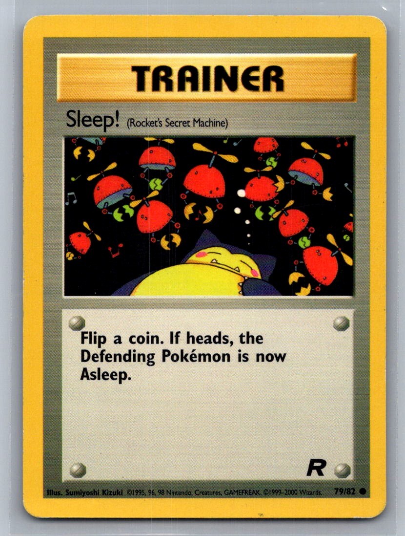 Sleep! (Rocket's Secret Machine) Unlimited Common 79/82 Team Rocket LP