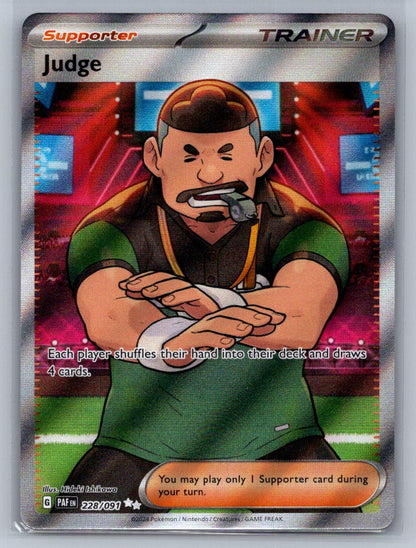 Judge Holo Ultra Rare 228/091 SV: Paldean Fates NM