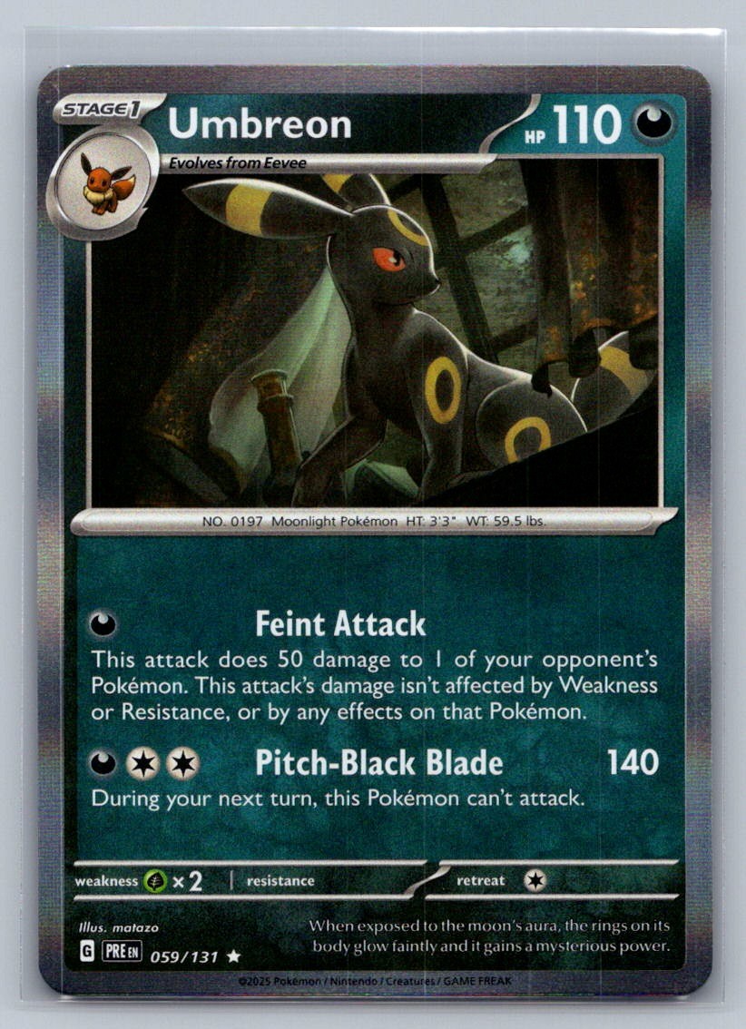 Umbreon Holo Rare 059/131 SV: Prismatic Evolutions NM