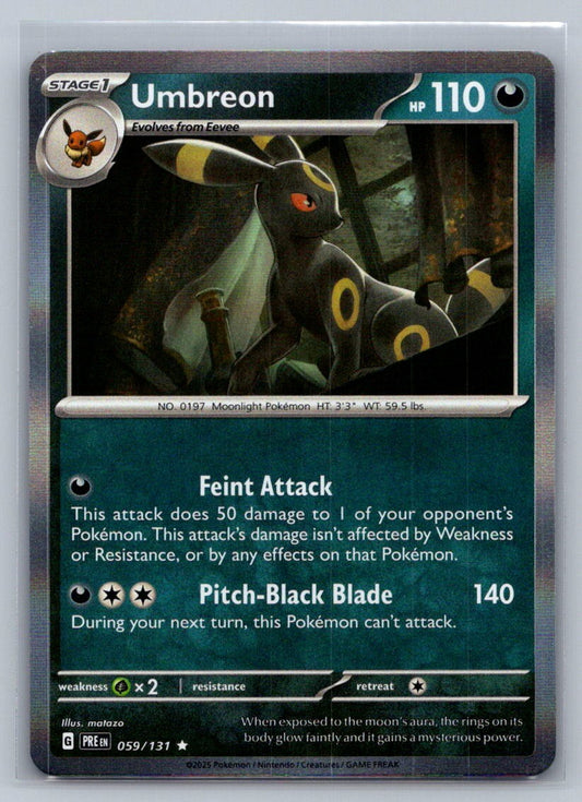 Umbreon Holo Rare 059/131 SV: Prismatic Evolutions NM