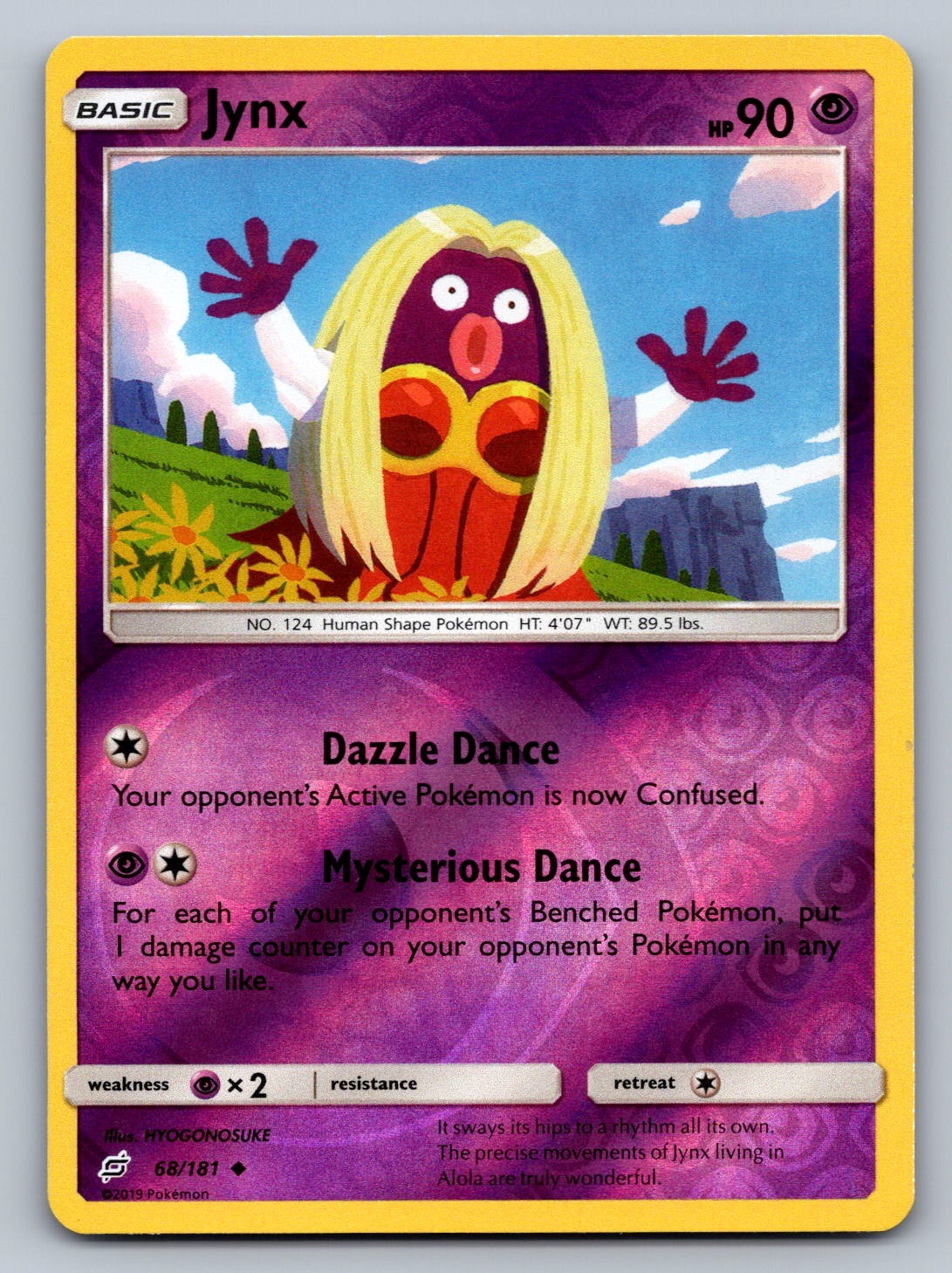 Jynx Reverse Holo Uncommon 68/181 SM - Team Up NM