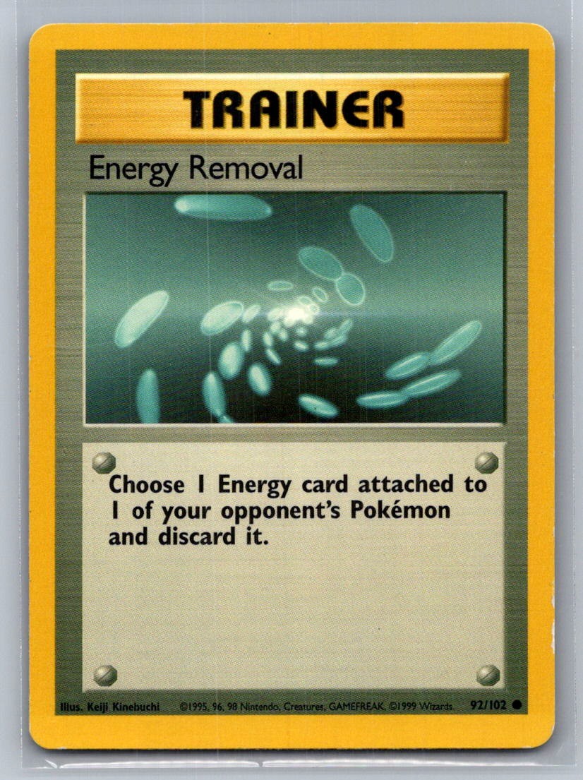 Energy Removal Normal 092/102 Base Set LP